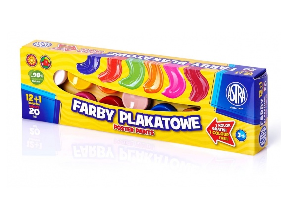 Farby Plakatowe Astra 13x20 ml