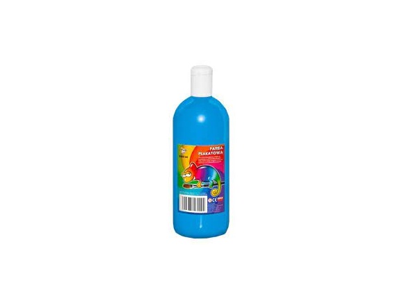 Farba Plakatowa Plakatówka Tempera 0,5L Fluo Niebieska