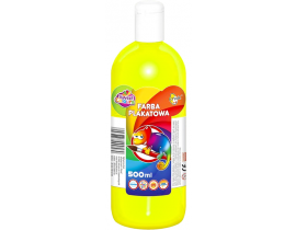 Farba Plakatowa Plakatówka Tempera 0,5L Fluo Żółty