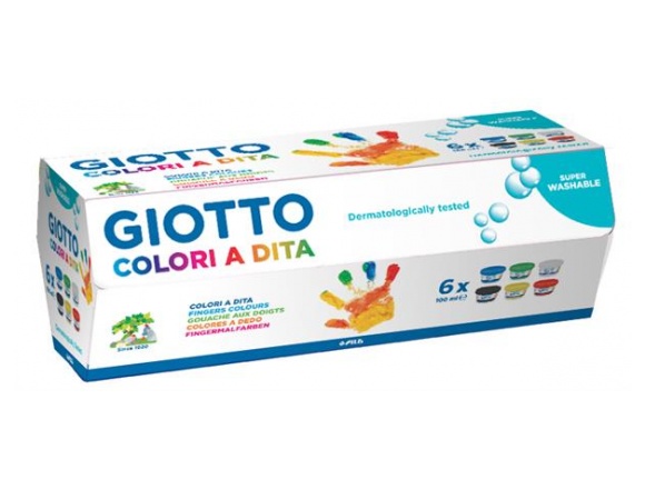 Farby Do Malowania Palcami Giotto 6x100 ml
