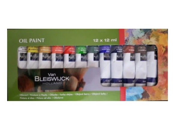 Farby Olejne Van Bleiswijck Mix 12 szt. 12 ml